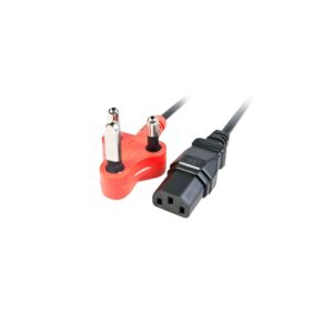 iec single head power lead red shaved pin 1 8m jpg.jpg