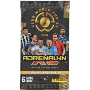 Panini FIFA Club World Cup 2025 Adrenalyn XL official trading cards booster pack containing 6 cards inside